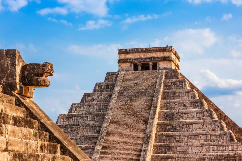 Chichén Itzá pirámides verticales